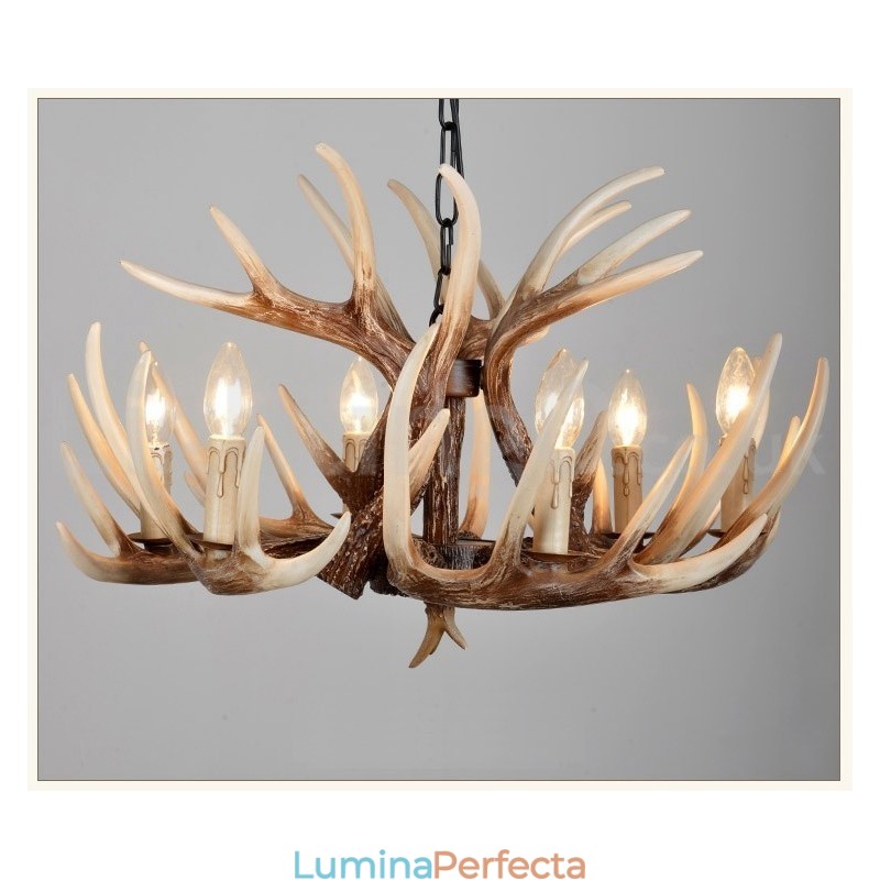 Candelabru cu 6 lumini, rustic, artistic, retro, vintage