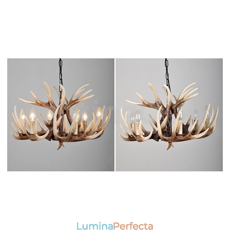 Candelabru cu 6 lumini, rustic, artistic, retro, vintage