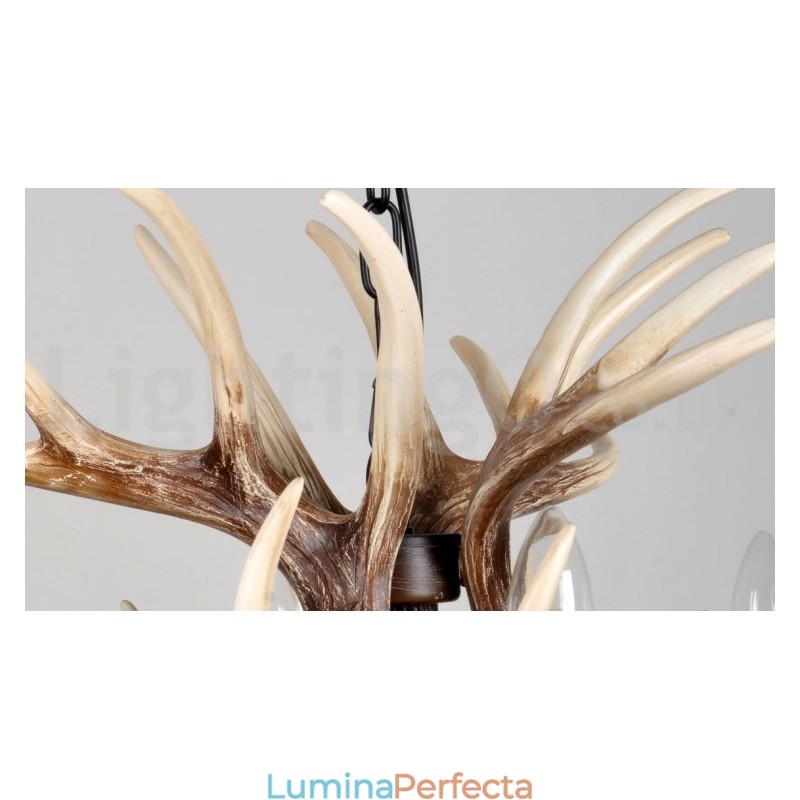 Candelabru cu 6 lumini, rustic, artistic, retro, vintage