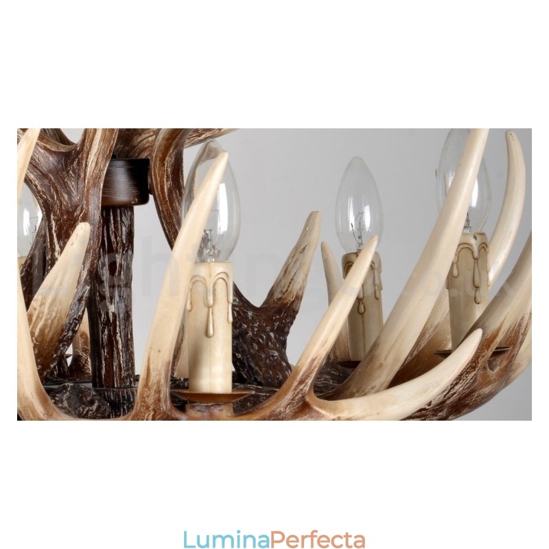Candelabru cu 6 lumini, rustic, artistic, retro, vintage