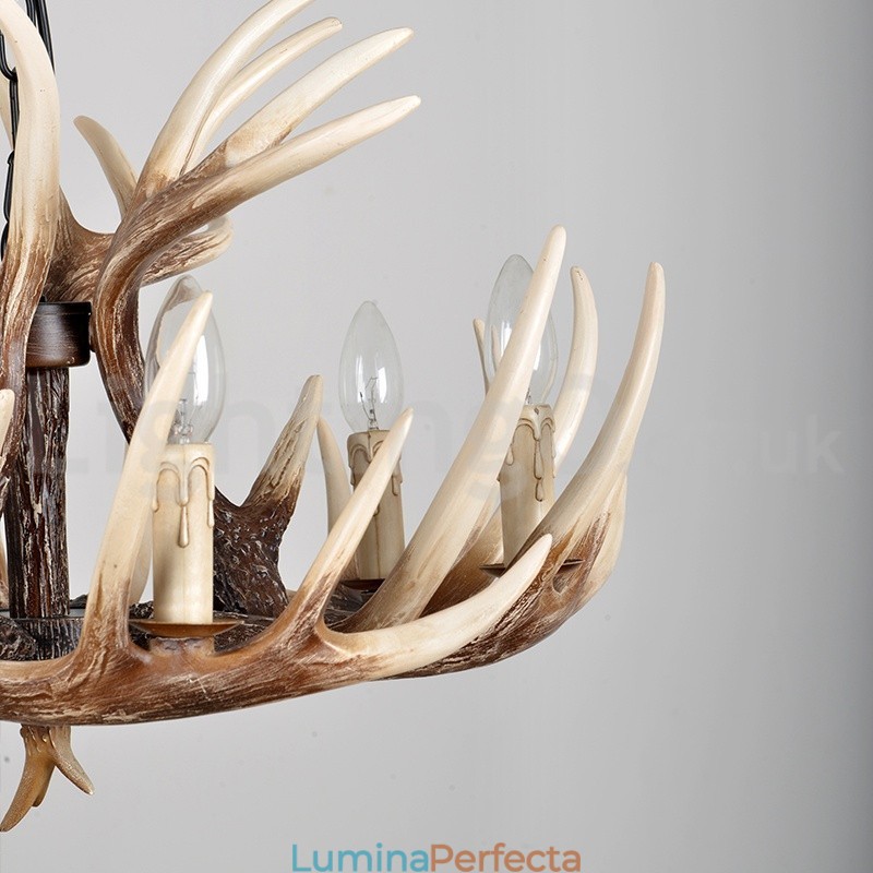 Candelabru cu 6 lumini, rustic, artistic, retro, vintage