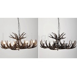 9 Lumini Rustic Artistic Retro Antler Candelabru Negru