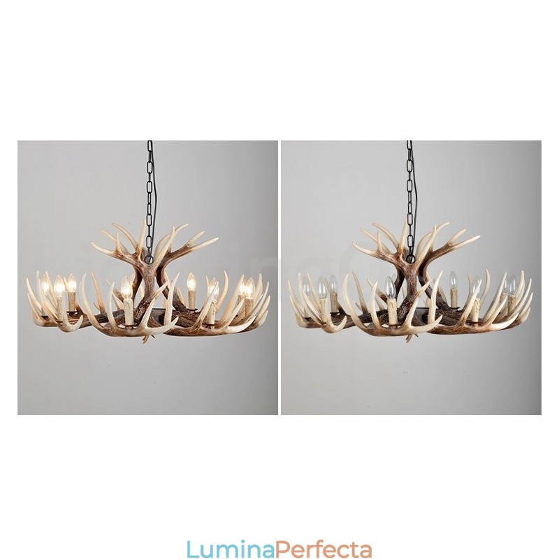 9 Lumini Rustic Artistic Retro Antler Vintage Candelabru