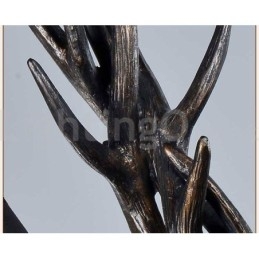 Candelabru vintage cu 6 lumini, rustic, artistic, retro Antler, negru