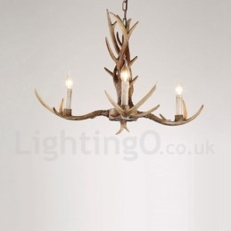 Candelabru cu 3 lumini Rustic Artistic Retro Antler Vintage