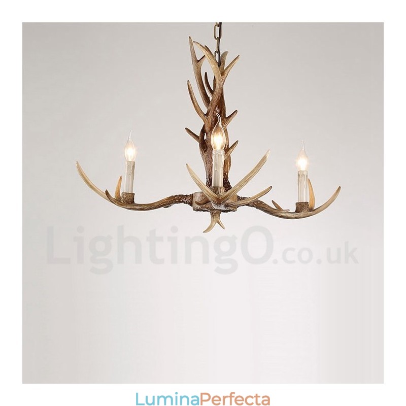Candelabru cu 3 lumini Rustic Artistic Retro Antler Vintage
