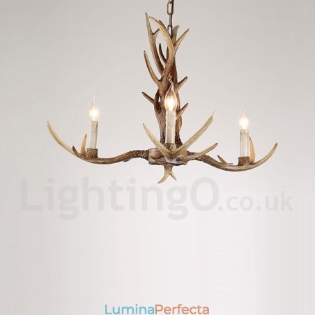 Candelabru cu 3 lumini Rustic Artistic Retro Antler Vintage Candelabru cu 3 lumini Rustic Artistic Retro Antler Vintage