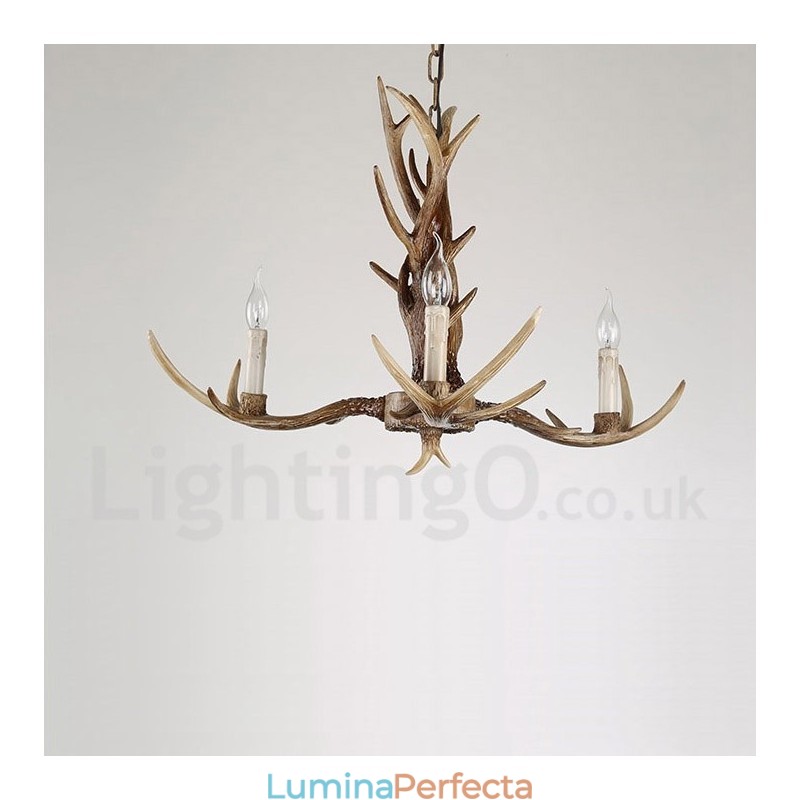 Candelabru cu 3 lumini Rustic Artistic Retro Antler Vintage