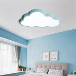 Plafoniere cu nori ultra subțiri reglabile în stil nordic modern și contemporan cu abajur acrilic cu telecomandă, de asemenea, pot fi folosite ca lampă de perete