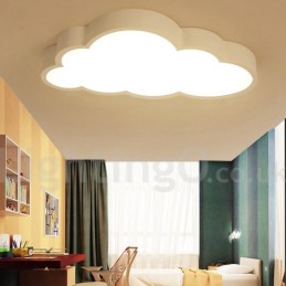 Plafoniere cu nori ultra subțiri reglabile în stil nordic modern și contemporan cu abajur acrilic cu telecomandă, de asemenea, pot fi folosite ca lampă de perete