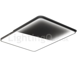 Plafoniere moderne, minimaliste, ultra subțiri, dreptunghiulare din aluminiu de 5 cm