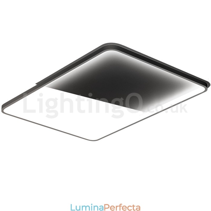 Plafoniere moderne, minimaliste, ultra subțiri, dreptunghiulare din aluminiu de 5 cm