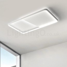 Plafoniere moderne, minimaliste, ultra subțiri, dreptunghiulare din aluminiu de 5 cm
