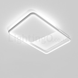 Plafoniere moderne, minimaliste, ultra subțiri, dreptunghiulare din aluminiu de 5 cm