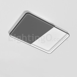 Plafoniere moderne, minimaliste, ultra subțiri, dreptunghiulare din aluminiu de 5 cm