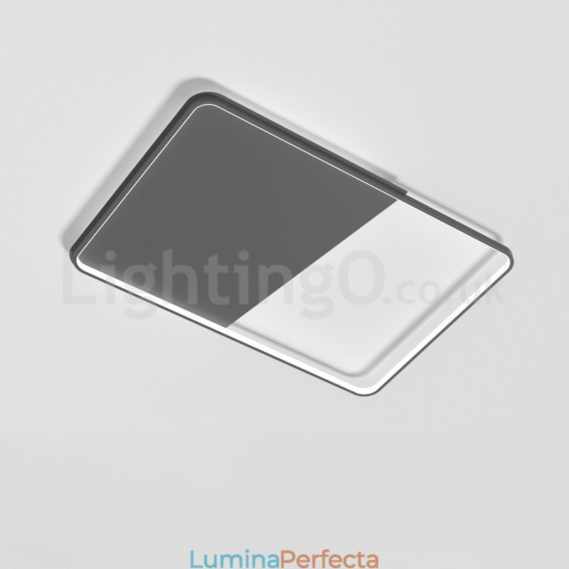 Plafoniere moderne, minimaliste, ultra subțiri, dreptunghiulare din aluminiu de 5 cm