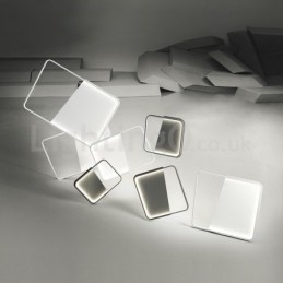 Plafoniere moderne, minimaliste, ultra subțiri, dreptunghiulare din aluminiu de 5 cm