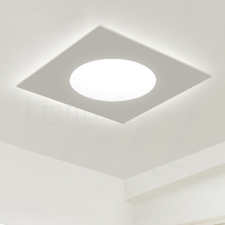 Plafoniera modernă, elegantă, pătrată subțire, cu montare încasată Plafoniera modernă, elegantă, pătrată subțire, cu montare încasată