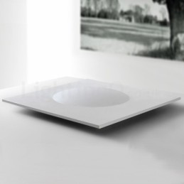 Plafoniera modernă, elegantă, pătrată subțire, cu montare încasată
