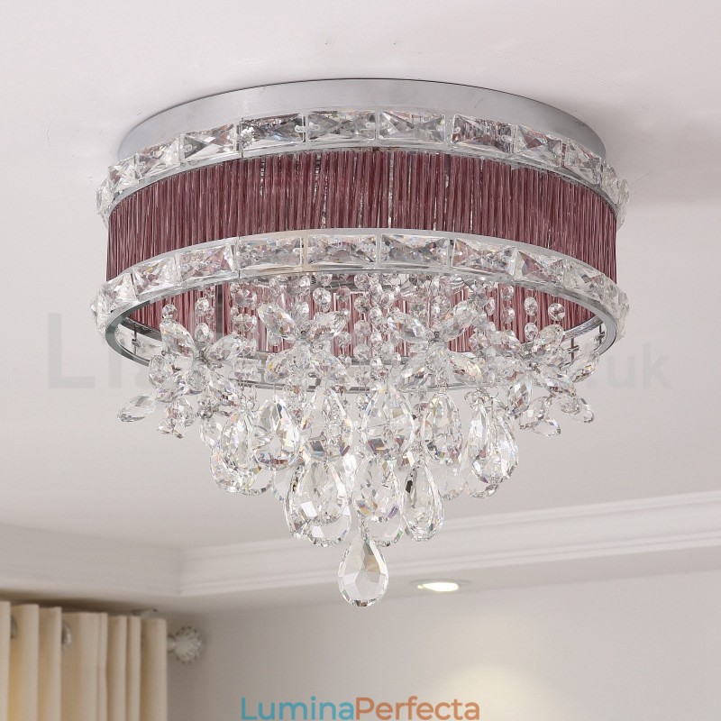 Anul acesta Plafoniere cu montare încastră din cristal la modă modernă