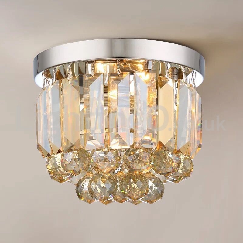 Plafoniere moderne de cristal cu montare încasată