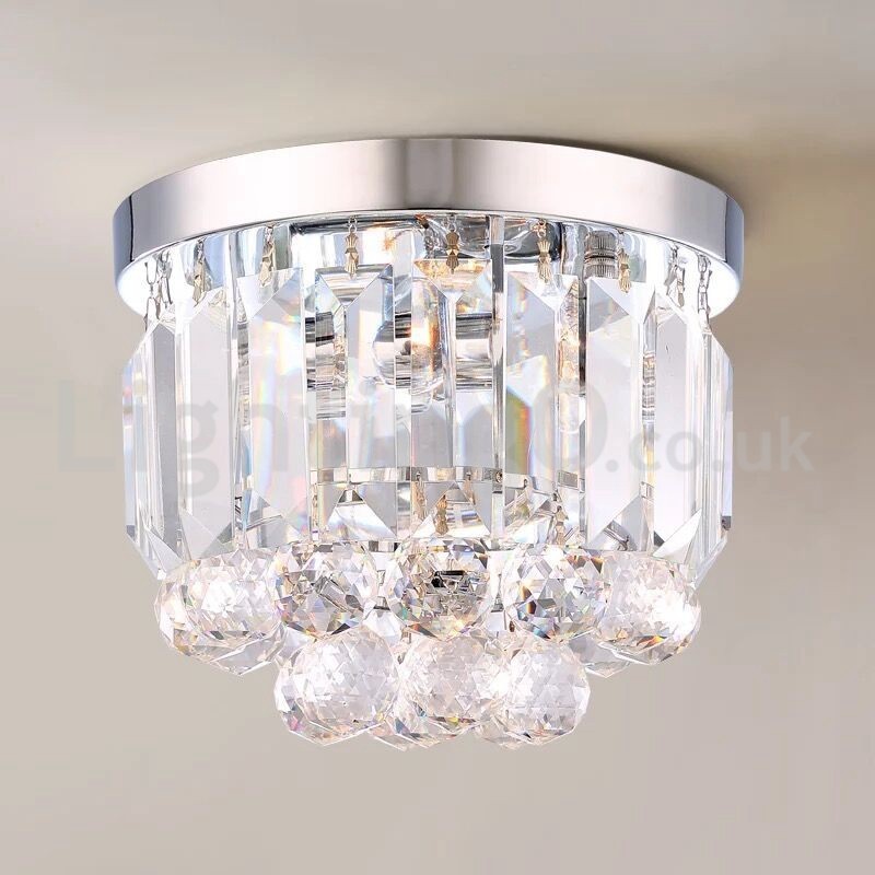 Plafoniere moderne de cristal cu montare încasată