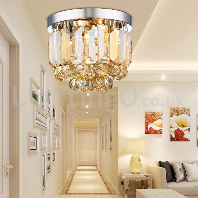 Plafoniere moderne de cristal cu montare încasată