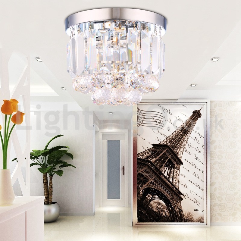 Plafoniere moderne de cristal cu montare încasată