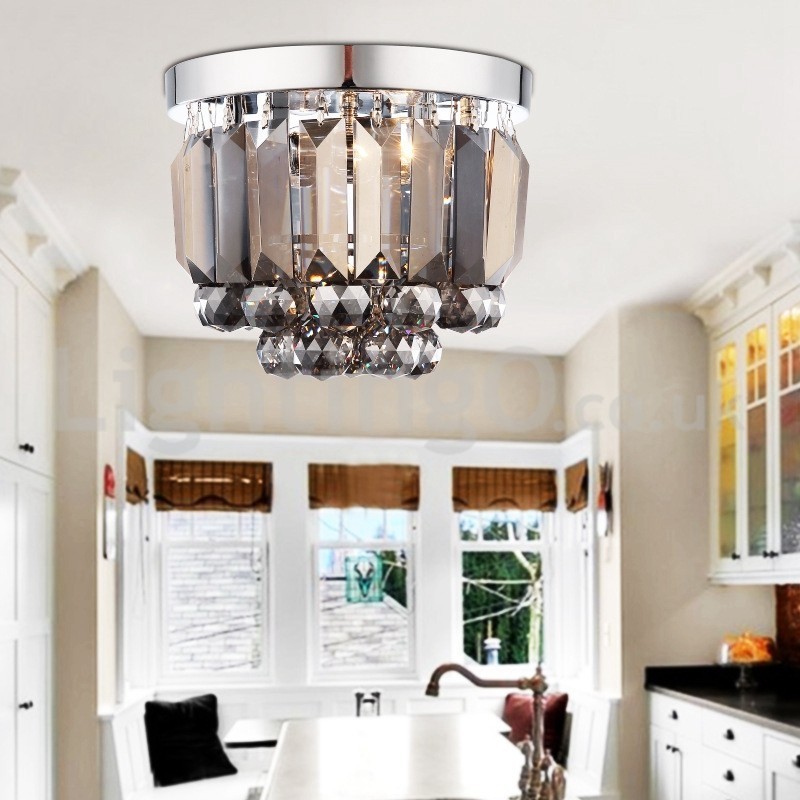 Plafoniere moderne de cristal cu montare încasată