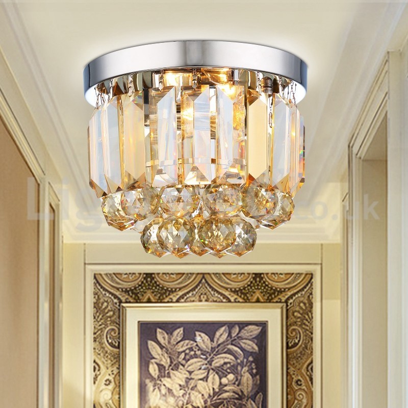 Plafoniere moderne de cristal cu montare încasată