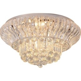 Plafoniere rotunde, moderne, moderne, de cristal, 38 cm și 57 cm