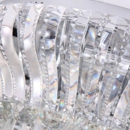Plafoniere rotunde, moderne, moderne, de cristal, 38 cm și 57 cm