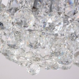Plafoniere rotunde, moderne, moderne, de cristal, 38 cm și 57 cm