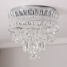 Plafoniere din cristal, rotunde, moderne, ieftine, de 40 cm