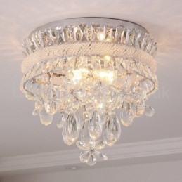 Plafoniere din cristal, rotunde, moderne, ieftine, de 40 cm