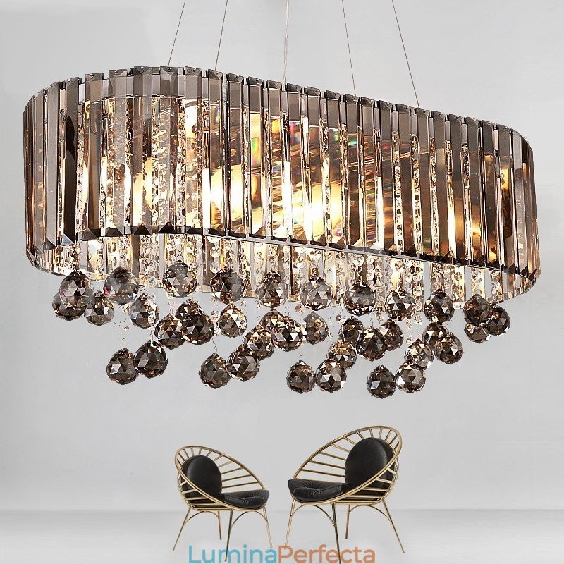 Candelabru dreptunghiular de cristal la preț accesibil