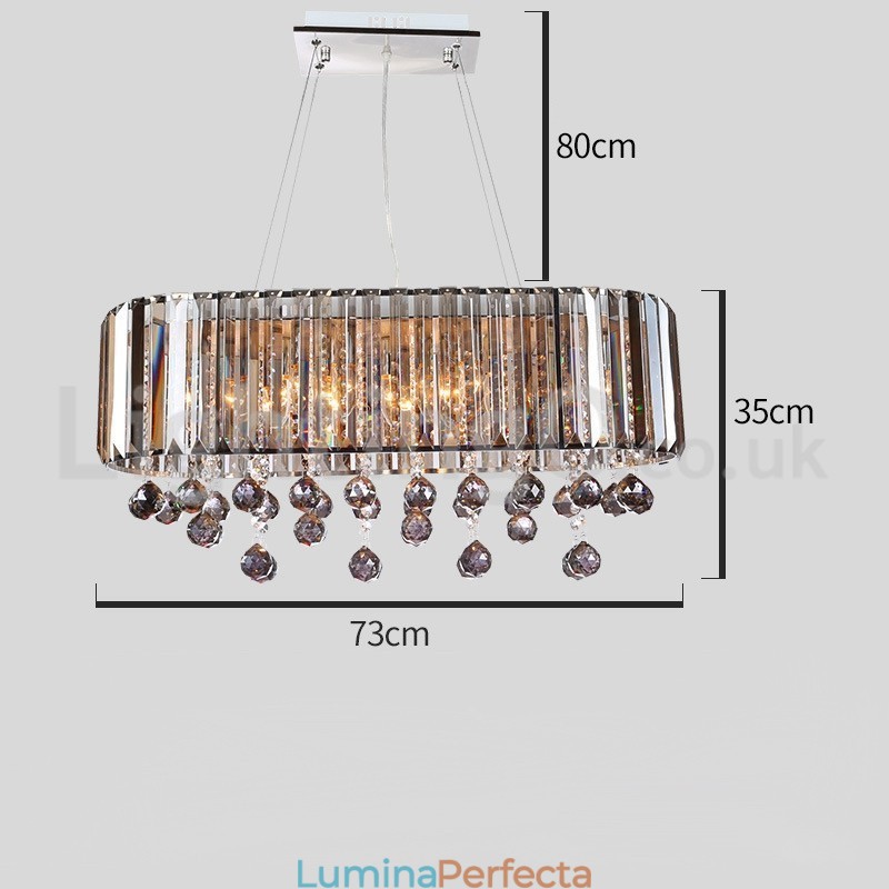 Candelabru dreptunghiular de cristal la preț accesibil