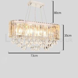 Candelabru dreptunghiular de cristal la preț accesibil