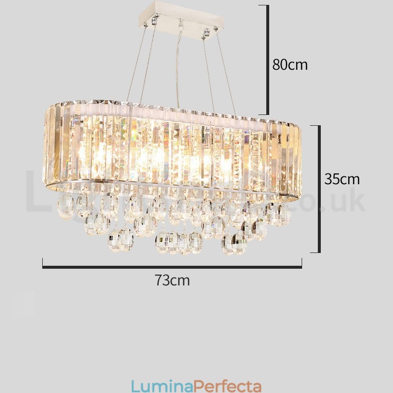 Candelabru dreptunghiular de cristal la preț accesibil