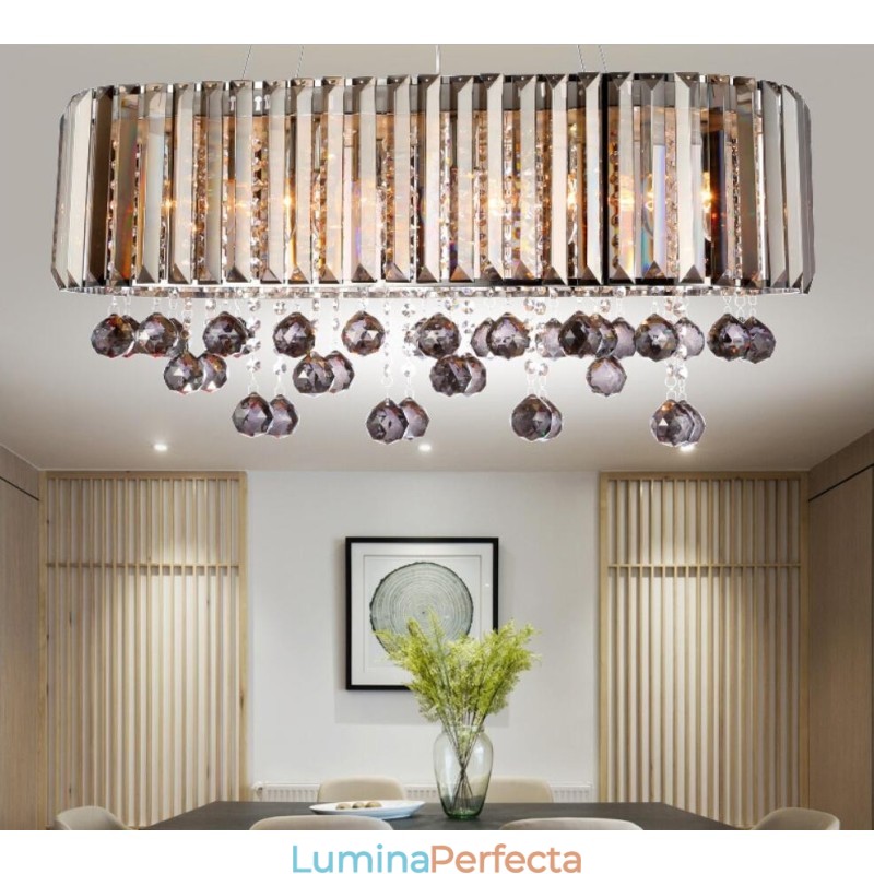 Candelabru dreptunghiular de cristal la preț accesibil