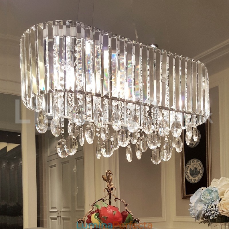Candelabru dreptunghiular de cristal la preț accesibil