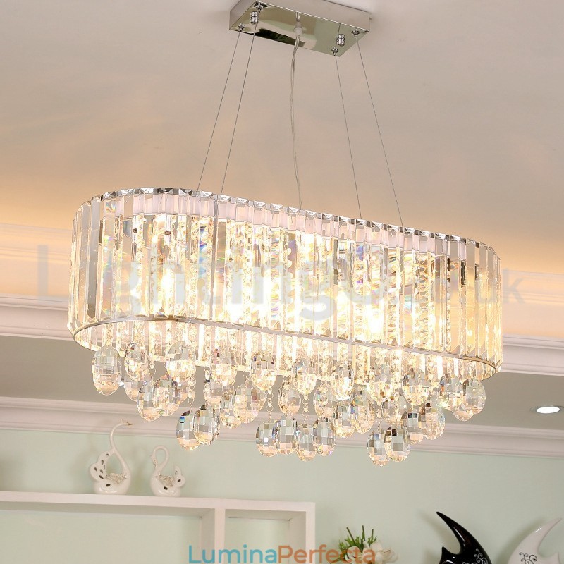 Candelabru dreptunghiular de cristal la preț accesibil
