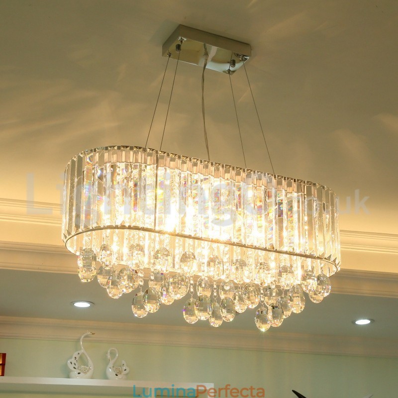 Candelabru dreptunghiular de cristal la preț accesibil