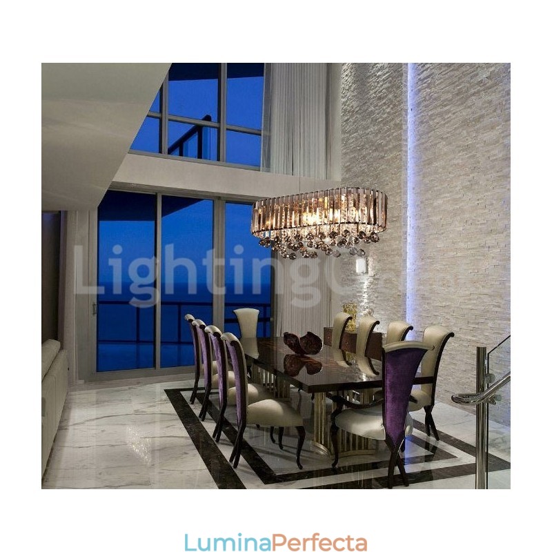 Candelabru dreptunghiular de cristal la preț accesibil