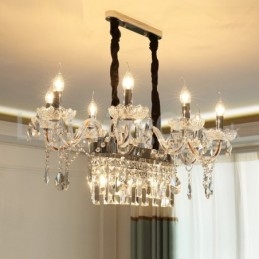 Candelabru de cristal cu lumânare creativ contemporan
