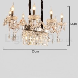 Candelabru de cristal cu lumânare creativ contemporan