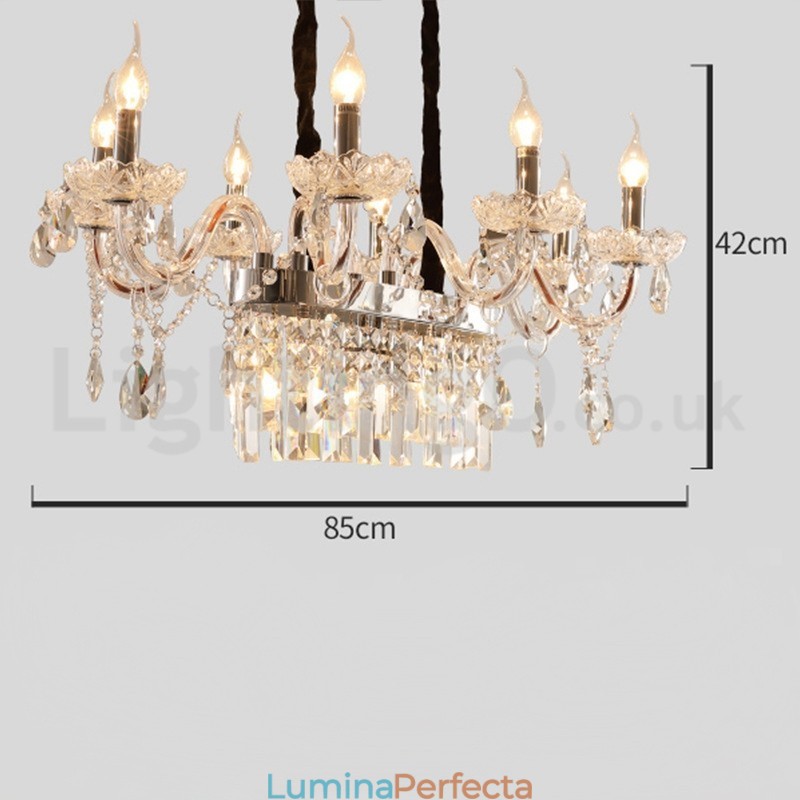 Candelabru de cristal cu lumânare creativ contemporan
