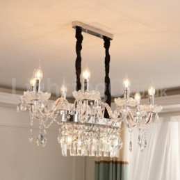 Candelabru de cristal cu lumânare creativ contemporan