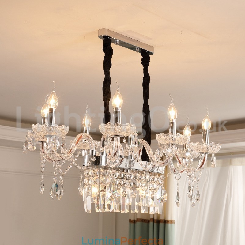 Candelabru de cristal cu lumânare creativ contemporan