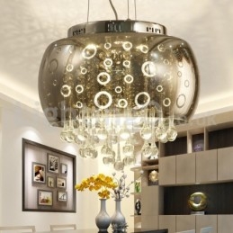 Lampă modernă rotundă de 40 cm de sticlă